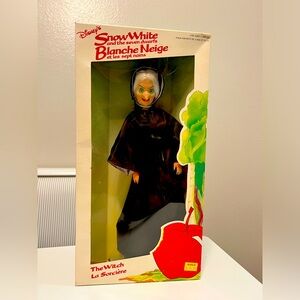 Disney Snow White The hag Witch Doll Vintage Rare